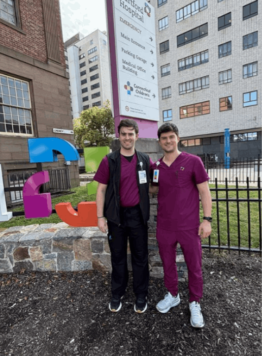 Noah Ackerman (Acute Care PT Resident) and Riley Houde (Neuro PT resident) as they begin their residency journeys!